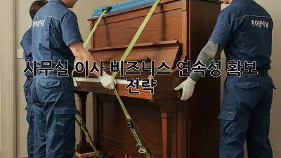 사무실 이사? 비즈니스 연속성 확보 전략!