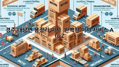 경주 내남면 용장리 이사 🏡 완벽한 이사 서비스 A to Z